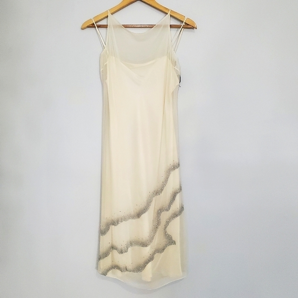 Tahari  SLEEVELESS SILK SLIP DRESS  NEW